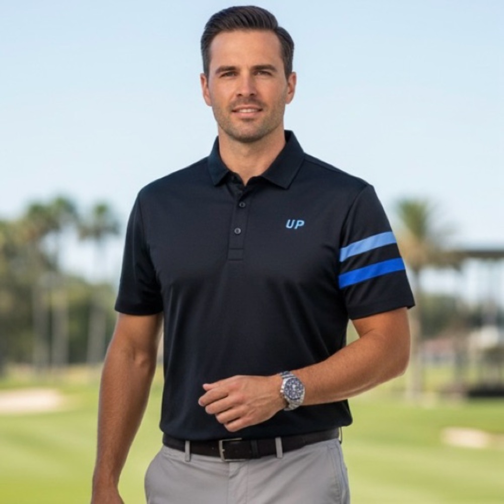 NWT RARE Redvanly x Wheels Up Aviation PUREpoly Hayward Golf Polo Men's Large